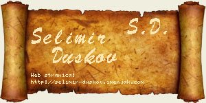 Selimir Duškov vizit kartica